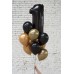 Μαύρο Νούμερο με μπαλόνια